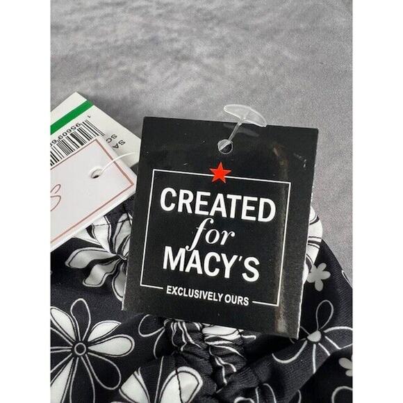 Salt + Cove Floral Print Bikini Bottoms Juniors Large Black/White Pull On - Picture 4 of 7